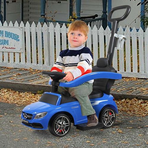Voiture Porteur Baby Car avec Barre de Poussée