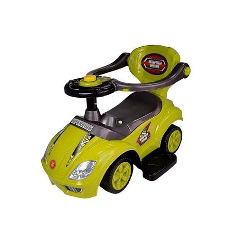 Voiture Porteur Baby Car avec Barre de Poussée 3 En 1