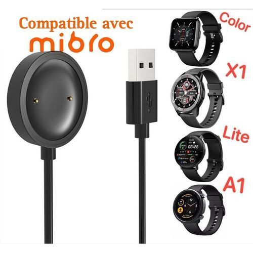 Câble Chargement Magnétique Usb pour Montre Mibro Lite et X1