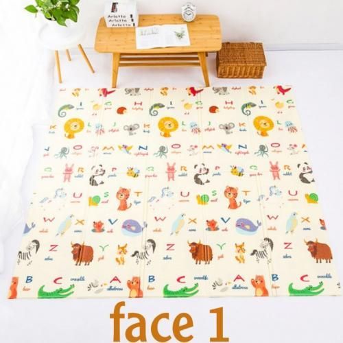 Tapis Antichoc Résistante et Pliable de Jeu pour Chambres D'enfants 200x180x1cm