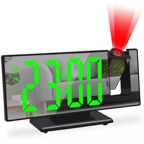 Horloge Numérique Multifonction avec Affichage LED et Projection de l’Heure