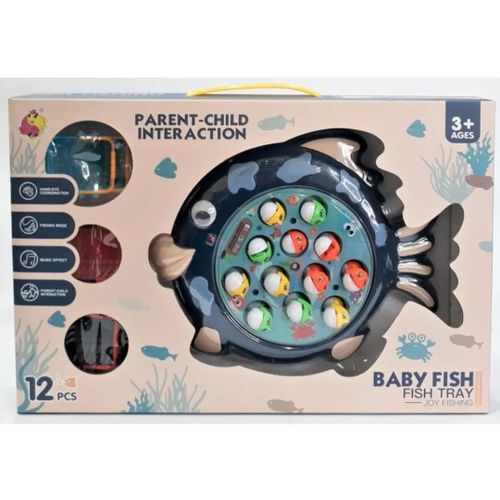 Jeu de Pêche de Poissons en Rotation Électrique