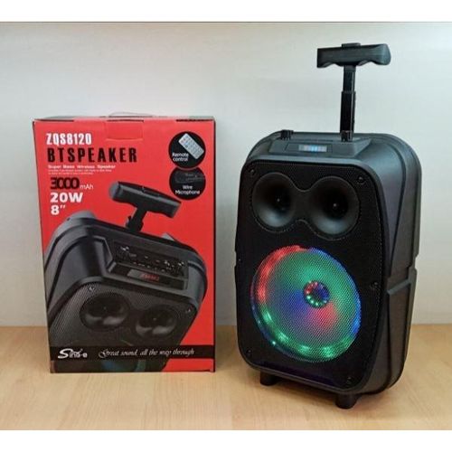 Speaker Baff Haut Parleur Bluetooth Karaoké + Lect Mp3 + Téléc et Micro