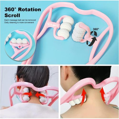 Masseur de Cou et Colonne Cervicale à 6 Roues – Soulagement Musculaire