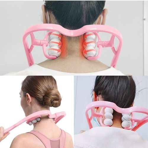 Masseur de Cou et Colonne Cervicale à 6 Roues – Soulagement Musculaire