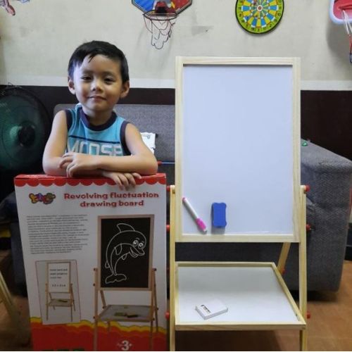 Tableau Blanc Double Face Art Planche à Dessin Magnétique + Accessoires