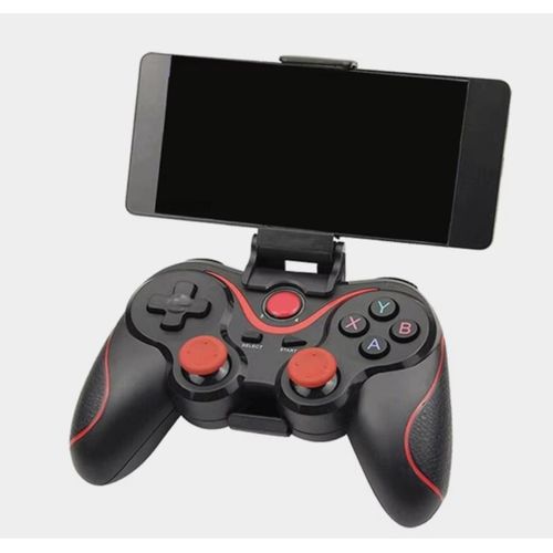 V8 Manette de Jeu sans Fil Bluetooth + Support Téléphonique