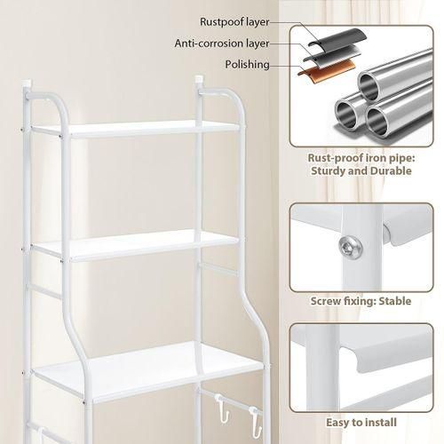 Organisateur de Rangement de Salle de Bain à 3 Niveaux