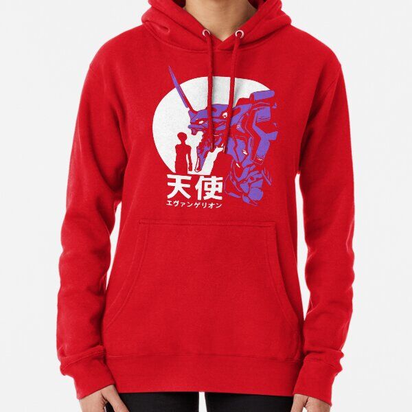 Neon Genesis Evangelion Rétro Vintage Sweat à capuche épais