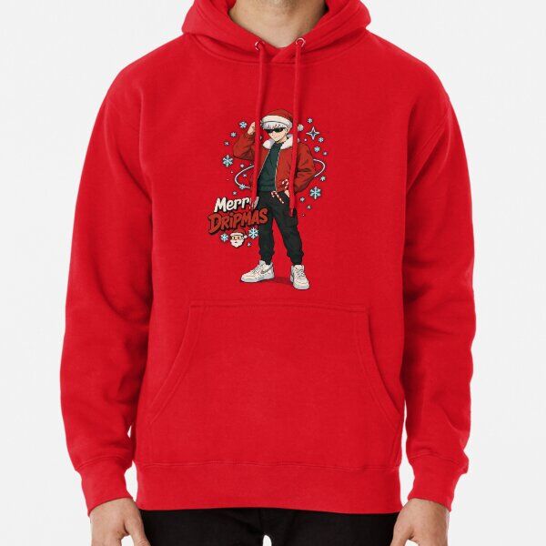Sweat à capuche épais Rouge