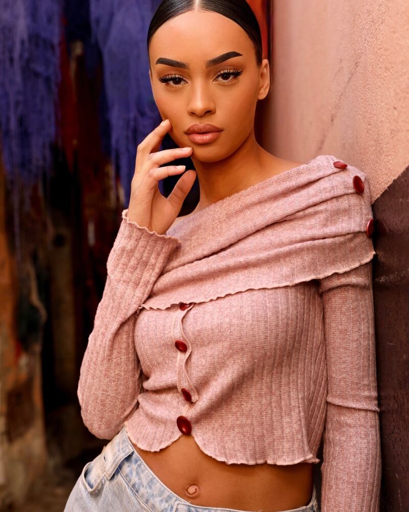 Top en Maille Bustier avec Fronces