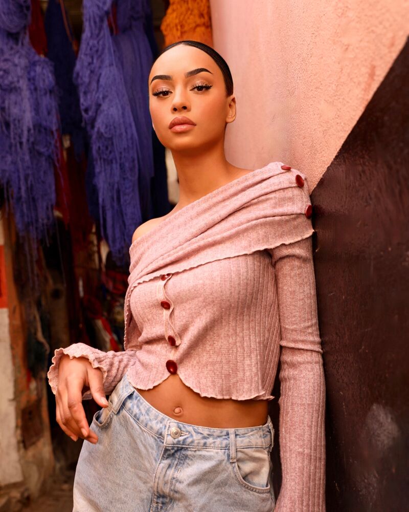 Top en Maille Bustier avec Fronces