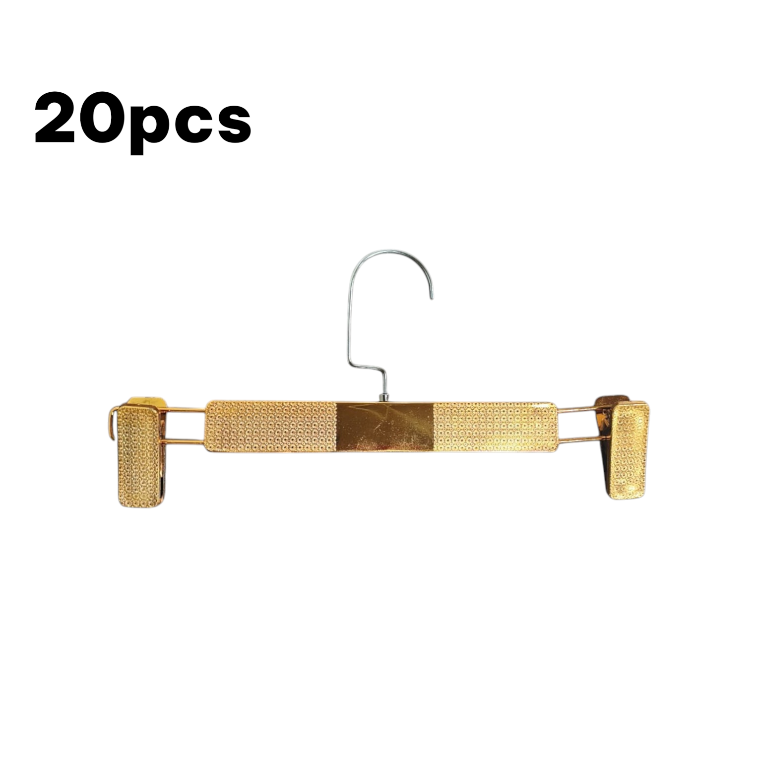 Cintres à Pinces en Fer et Plastique – Lot de 20 Pièces Solides et Élégants