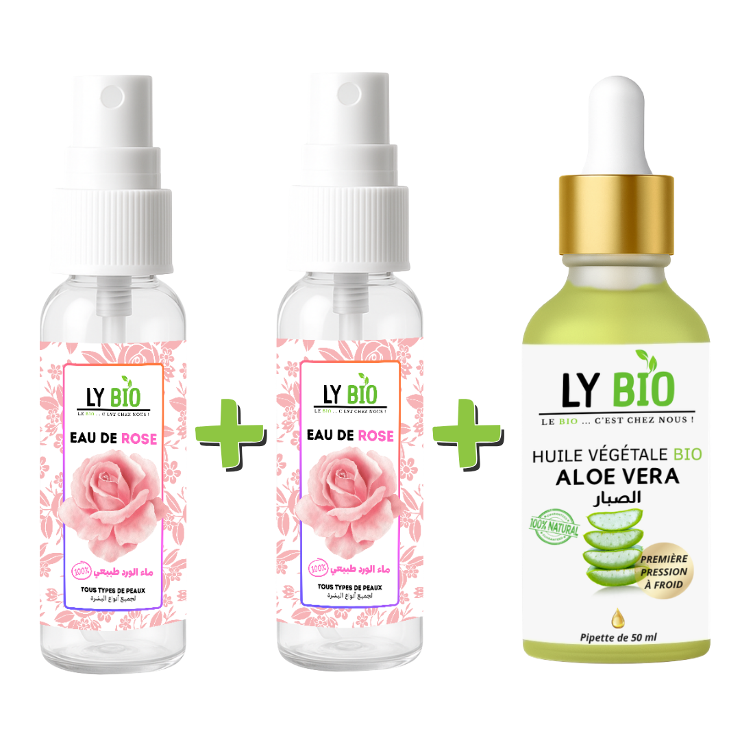 Pack 2 X Eau de Rose 100ml + Huile Aloe Vera 50ml - Pipette thumbnail 3