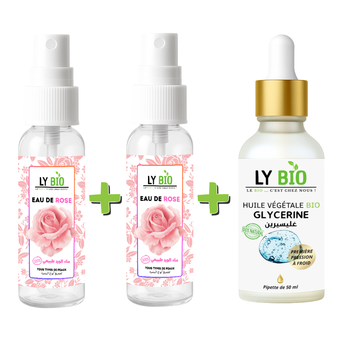 Pack 2 X Eau de Rose 100ml + Huile Glycerine 50ml - Pipette thumbnail 4