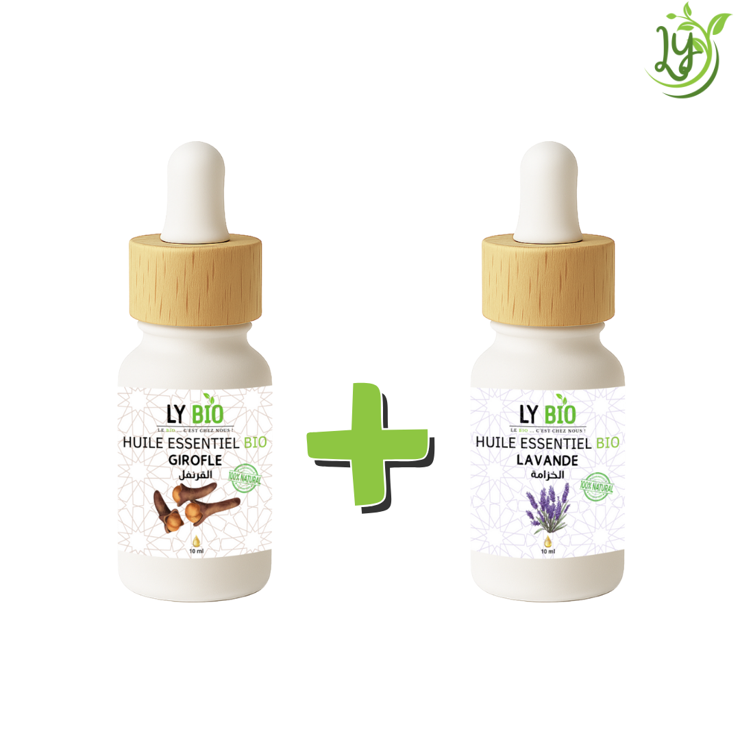 Pack Huile Essentiel Girofle 10ml + Huile Essentiel Lavande 10ml