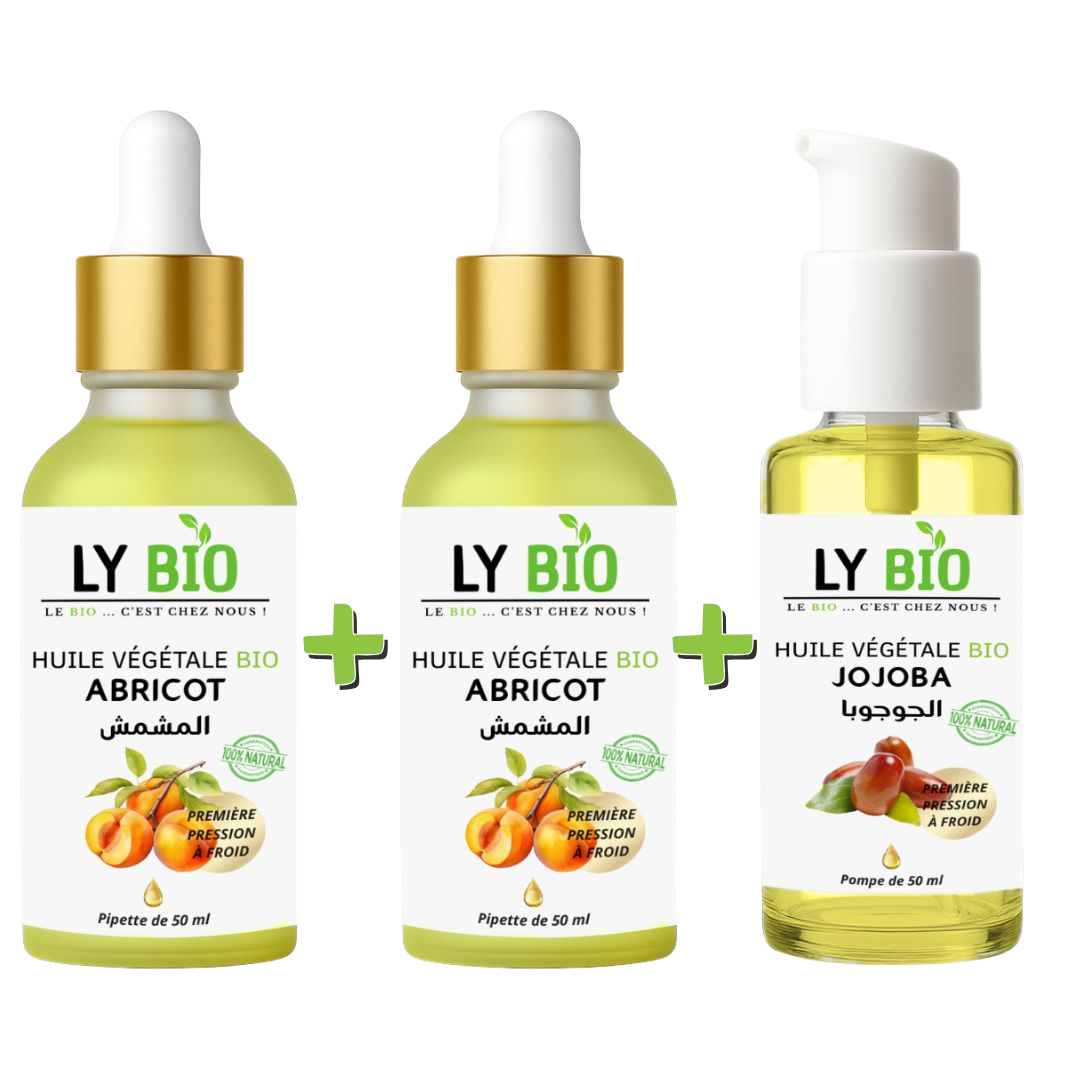 PACK 2 X HUILE ABRICOT 50ML - PIPETTE + HUILE JOJOBA 50ML - POMPE thumbnail 3