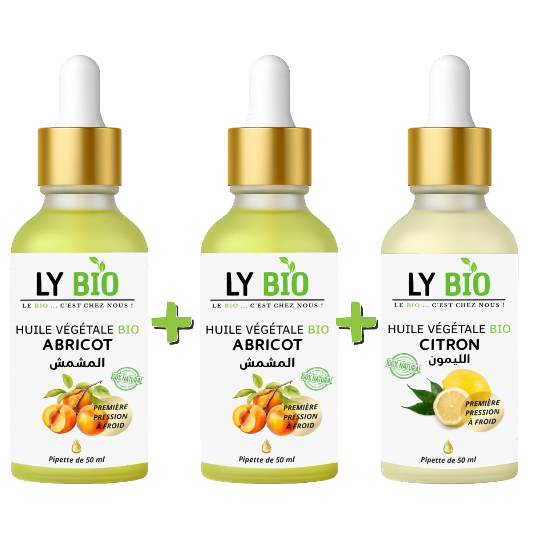 PACK 2 X HUILE ABRICOT 50ML - PIPETTE + HUILE CITRON 50ML - PIPETTE thumbnail 3