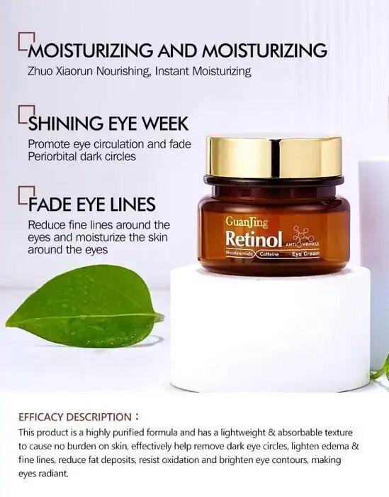 Crème pour les yeux Nicotinamide hydratant Anti-rides yeux éclaircissant