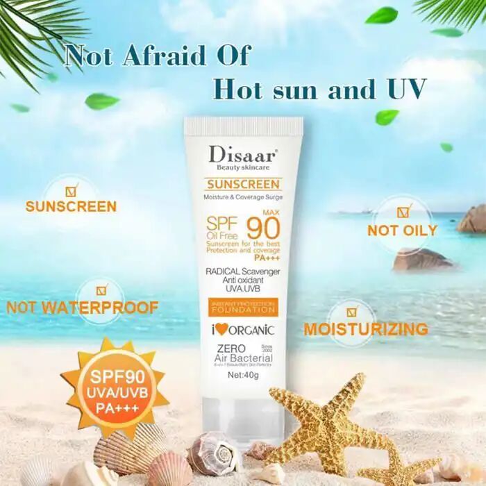 Crème Solaire - SPF90 - Protection UVA/UVB - Non gras