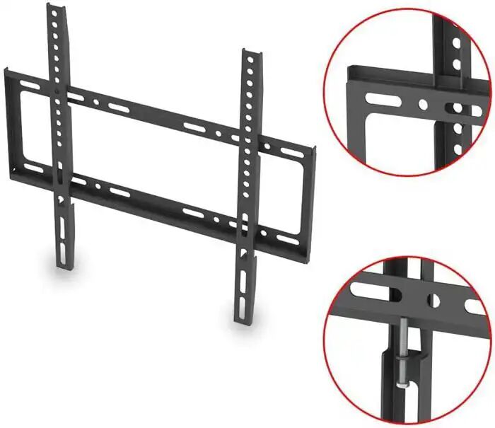 Support TV Mural - Fixe - 26-63 - Acier Laminé - Charge Max 50 kg thumbnail 4