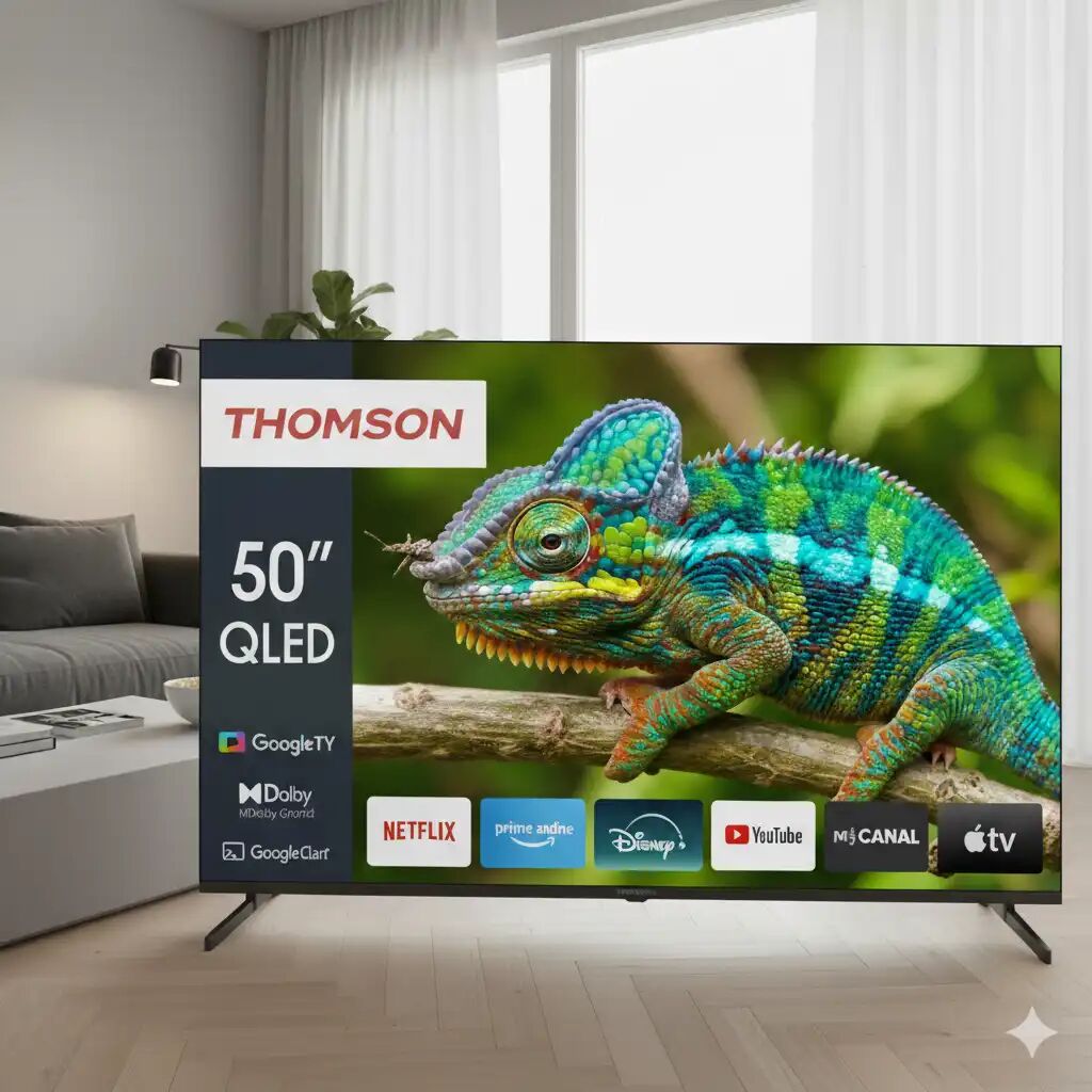 Téléviseur QLED 50  - 4K Ultra HD - HDR10 - Google TV - Smart TV thumbnail 3