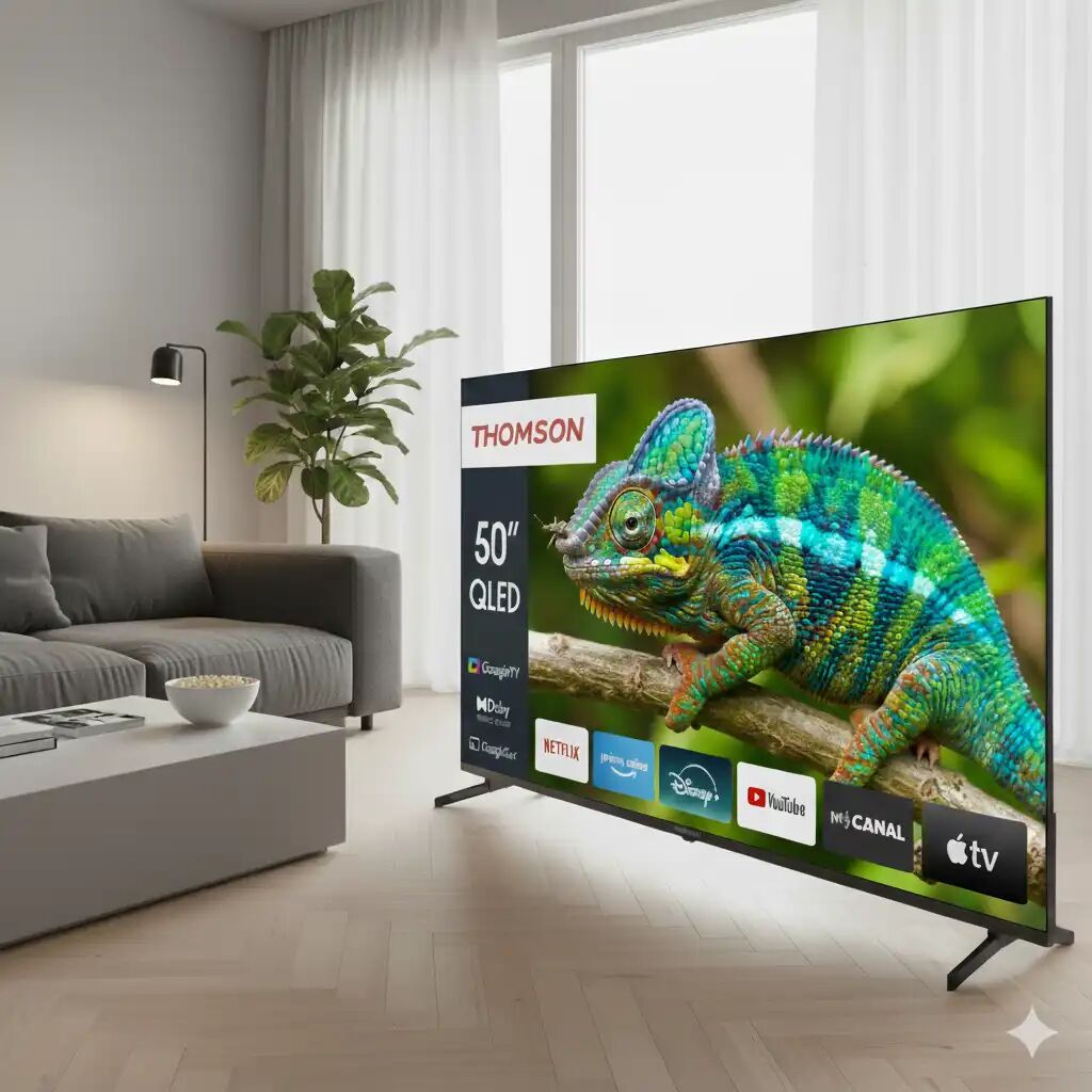 Téléviseur QLED 50  - 4K Ultra HD - HDR10 - Google TV - Smart TV thumbnail 4