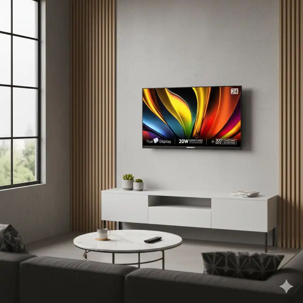 Smart TV 24 Full HD – Android 14 – Récepteur TNT Intégré – Écran Fin & Élégant – Noir thumbnail 3