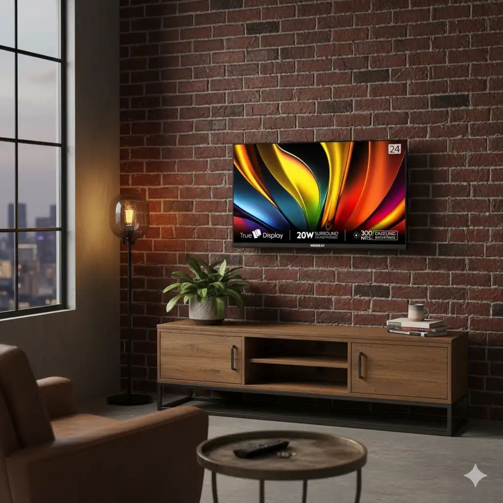 Smart TV 24 Full HD – Android 14 – Récepteur TNT Intégré – Écran Fin & Élégant – Noir