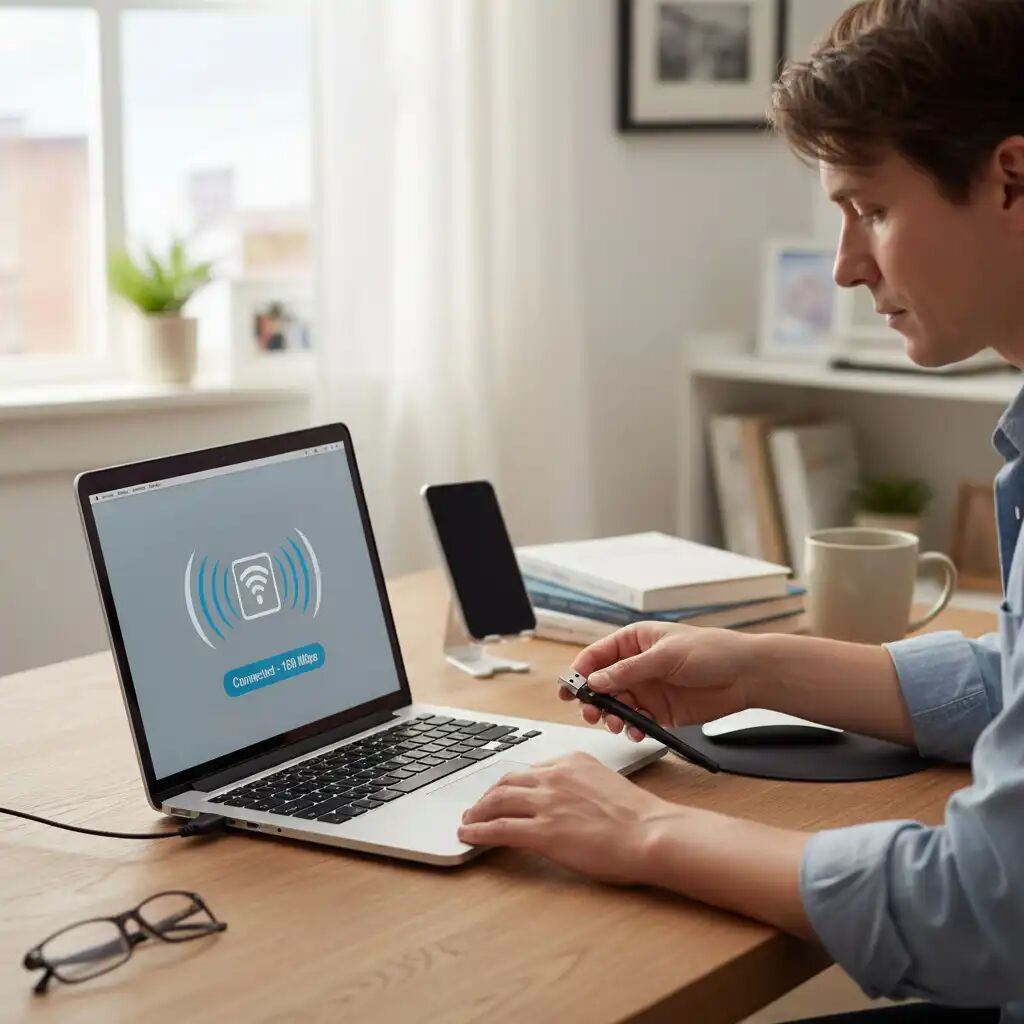 Clé Wifi USB 150 Mbps, Antenne Wifi, USB Adapter
