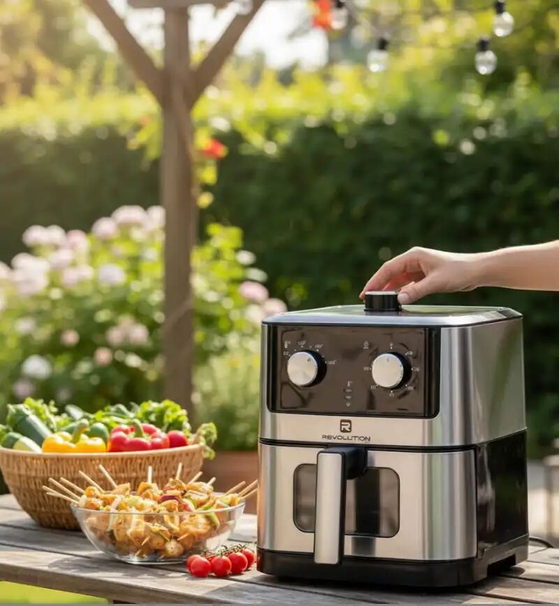 Friteuse sans Huile  - R-AF01 - 8L - 1800W - Programmateur 60 mins thumbnail 3