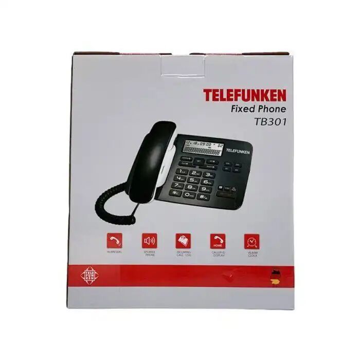 Téléphone Fixe Fil Poste Téléphonique TB301 B/W thumbnail 3