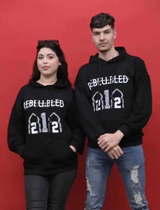 Sweat à capuche REBEUBLED OVERSIZE UNISEXE 