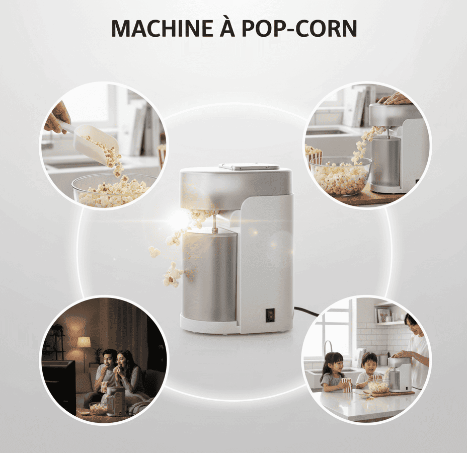 Machine à Pop-Corn Électrique Sans Huile thumbnail 4