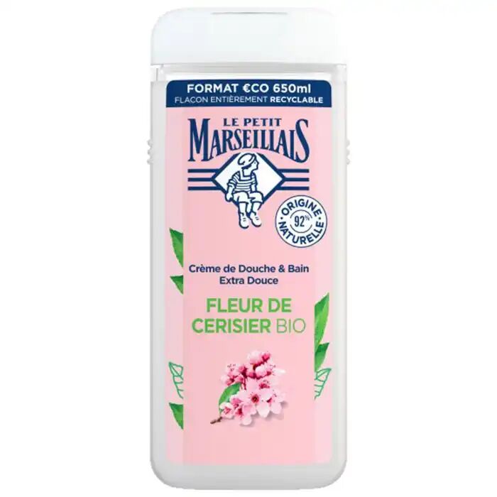 Le Petit Marseillais Extra Doux Douche Fleur de Cerisier Bio 650 ml