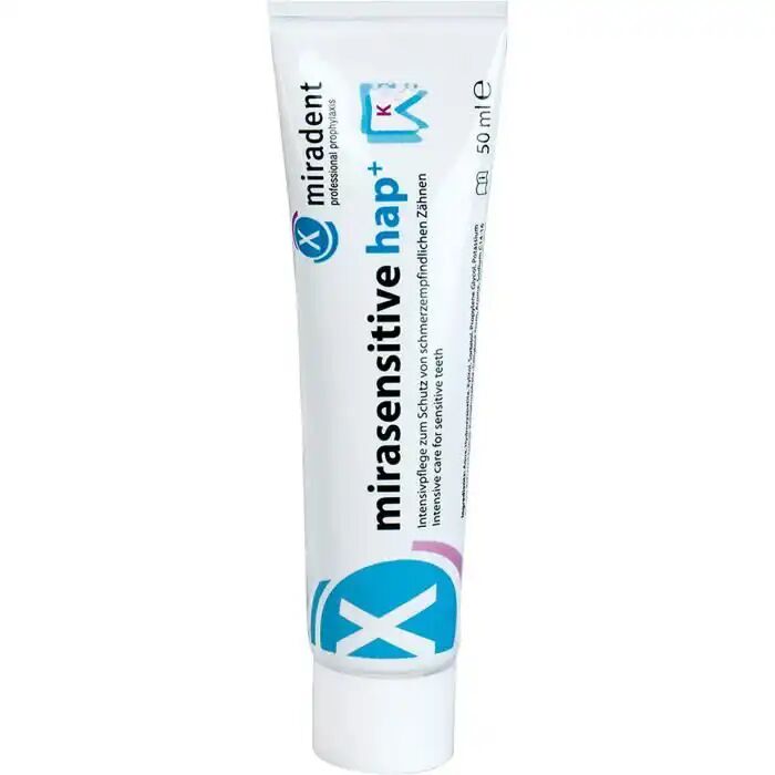 Miradent mirasensitive hap+ Zahncreme, 50 ml Dentifrice