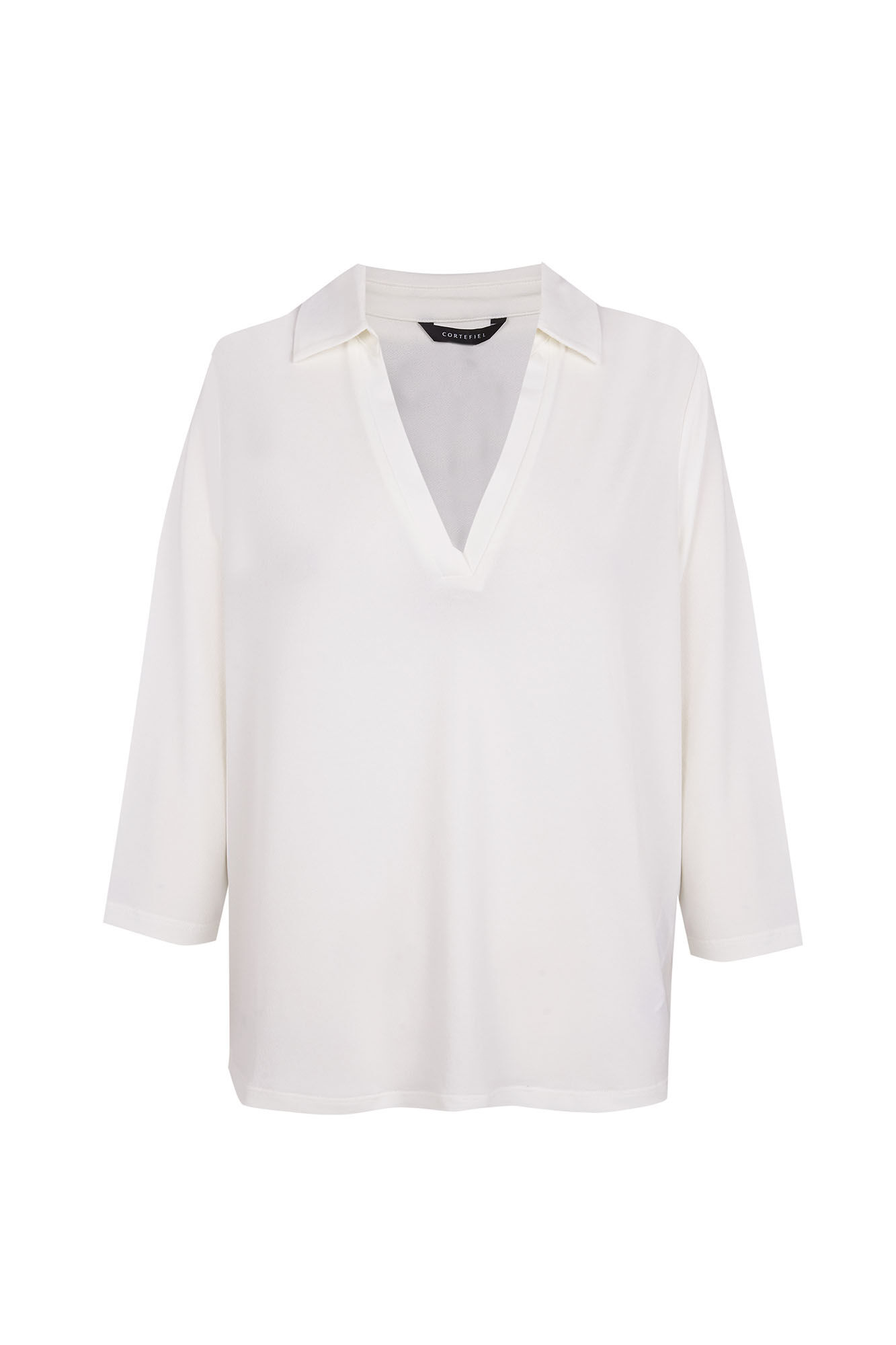 Chemise Fluide à Col Chemise et Manches Longues