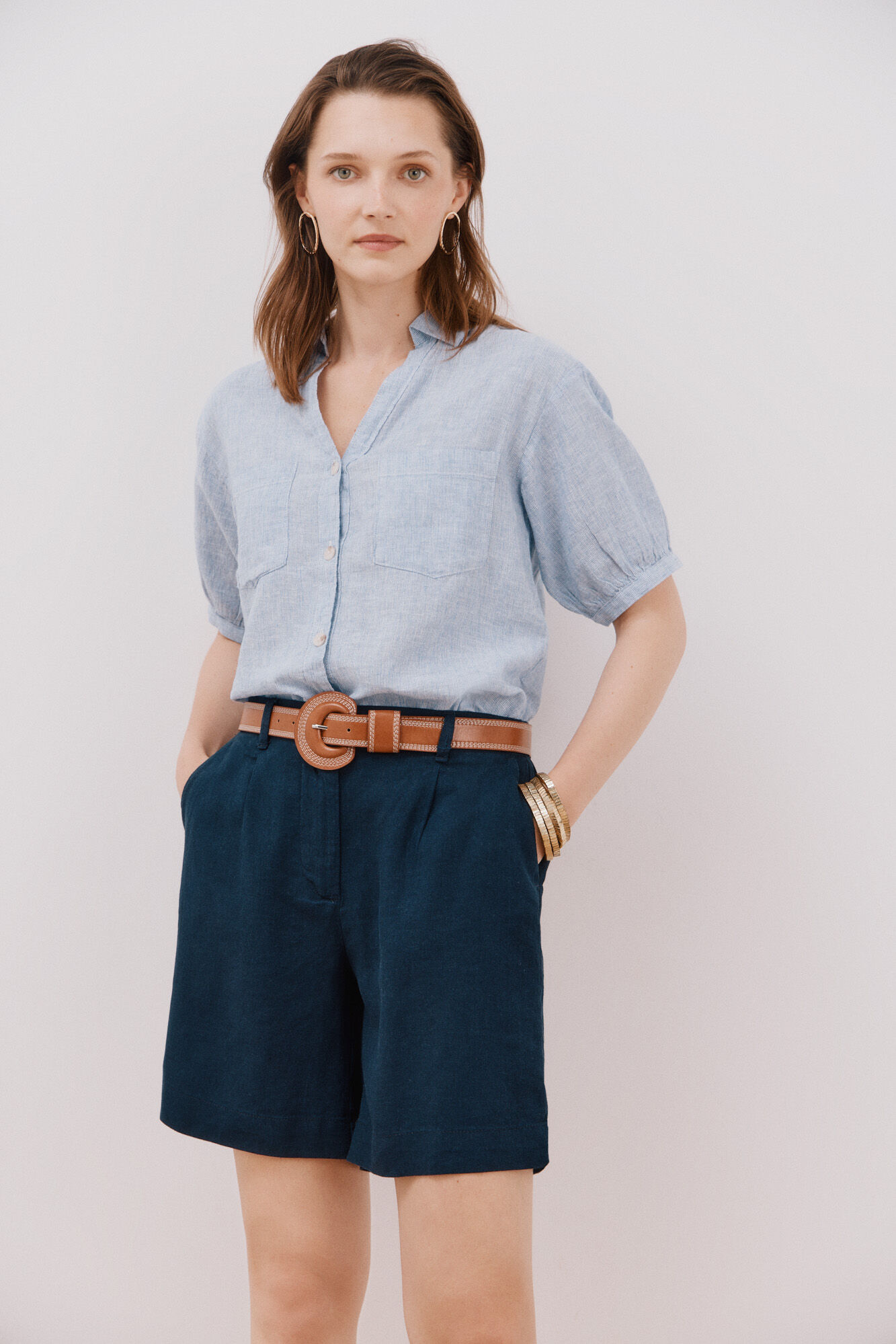 Short Bermuda En Lin