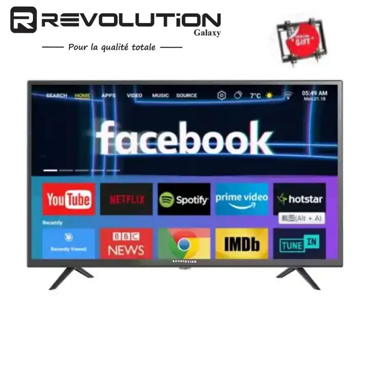 TV 24 HD Ready Smart Android , HDMI,USB + Support Gratuit