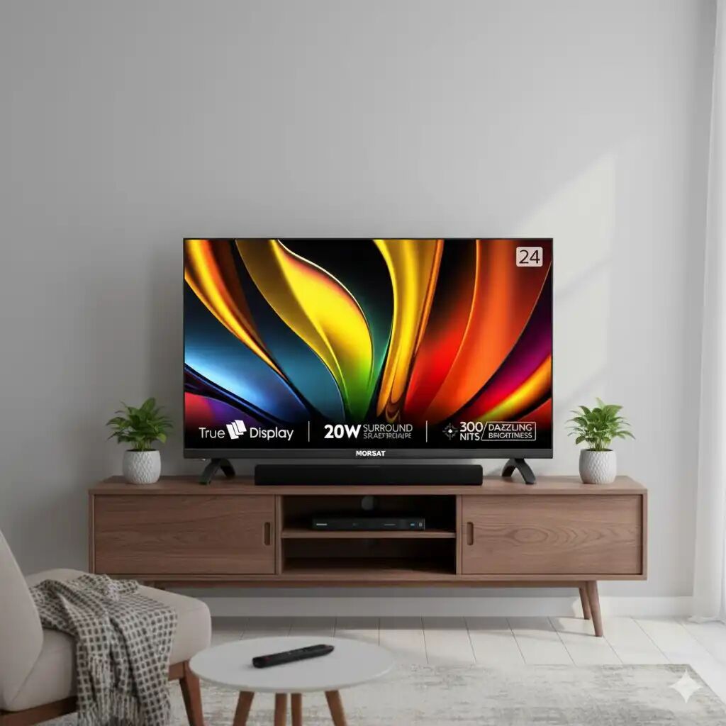 Smart TV 24 Full HD – Android 14 – Récepteur TNT Intégré – Écran Fin & Élégant – Noir thumbnail 4