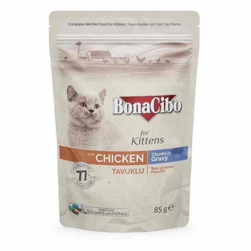 Pochon Chaton Poulet Gravy 85gr