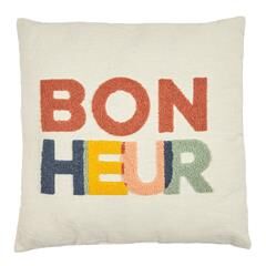 Coussin avec bouclette Playground - Bonheur