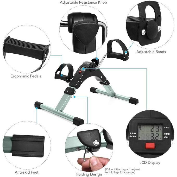 Mini vélo pédalier Portable avec Écran Lcd pédale arm and leg thumbnail 4