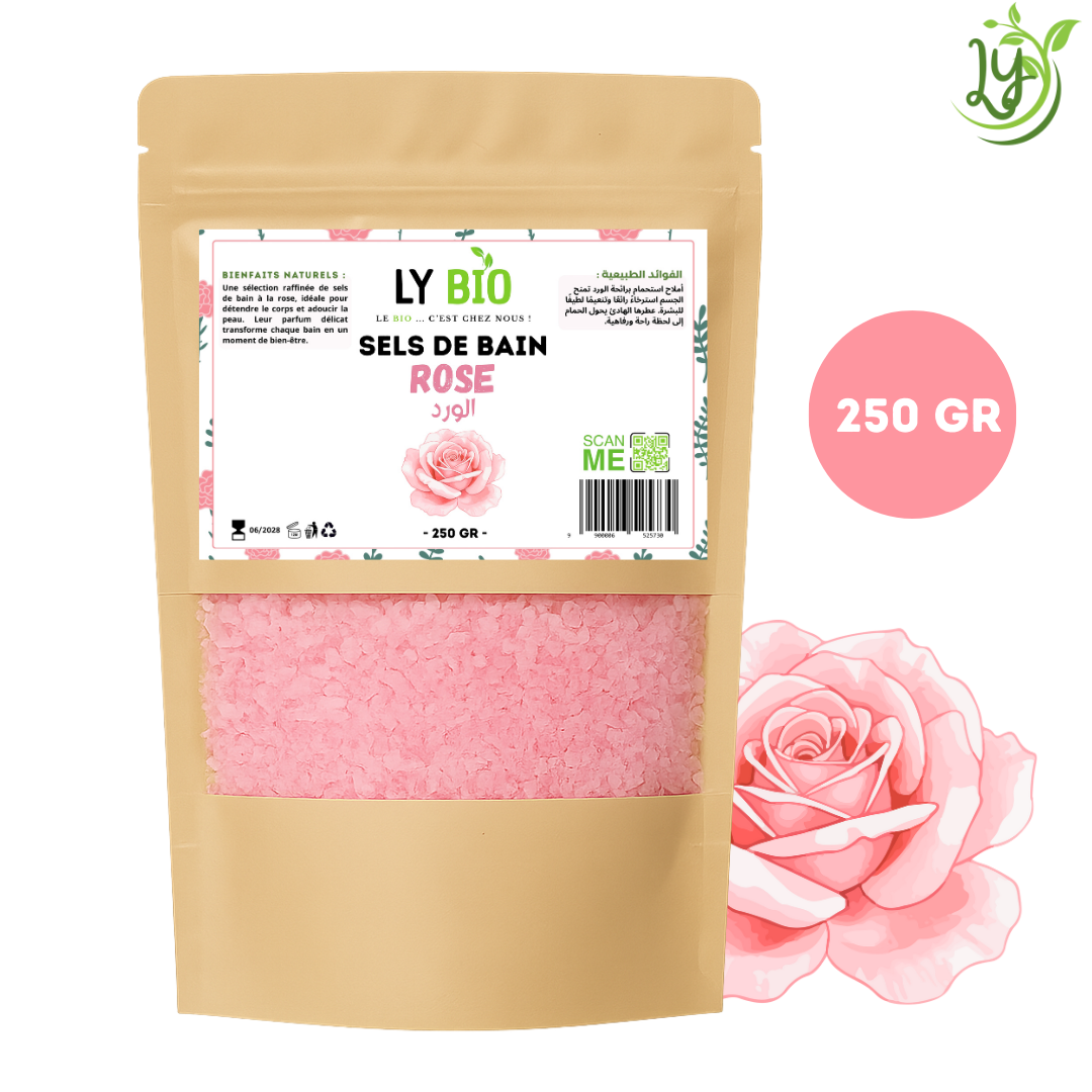 Sel de bain - rose