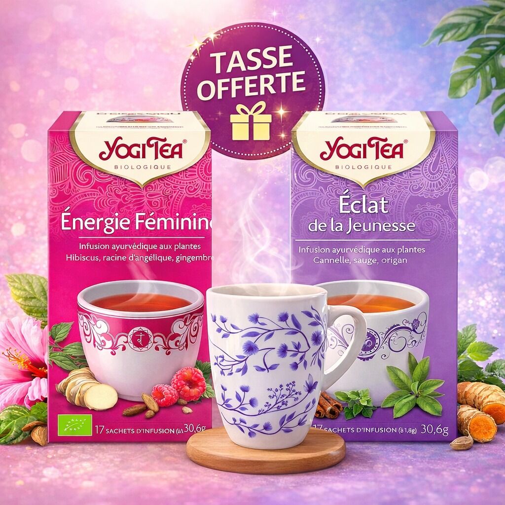 ENERGIE FEMININE 17 X 2G + ECLAT DE JEUNESSE 17 X 2G + Tasse Offerte