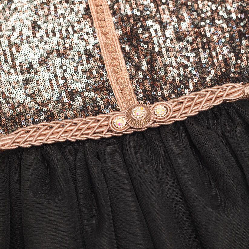 Caftan sans Manches Pailleté - Noir thumbnail 4