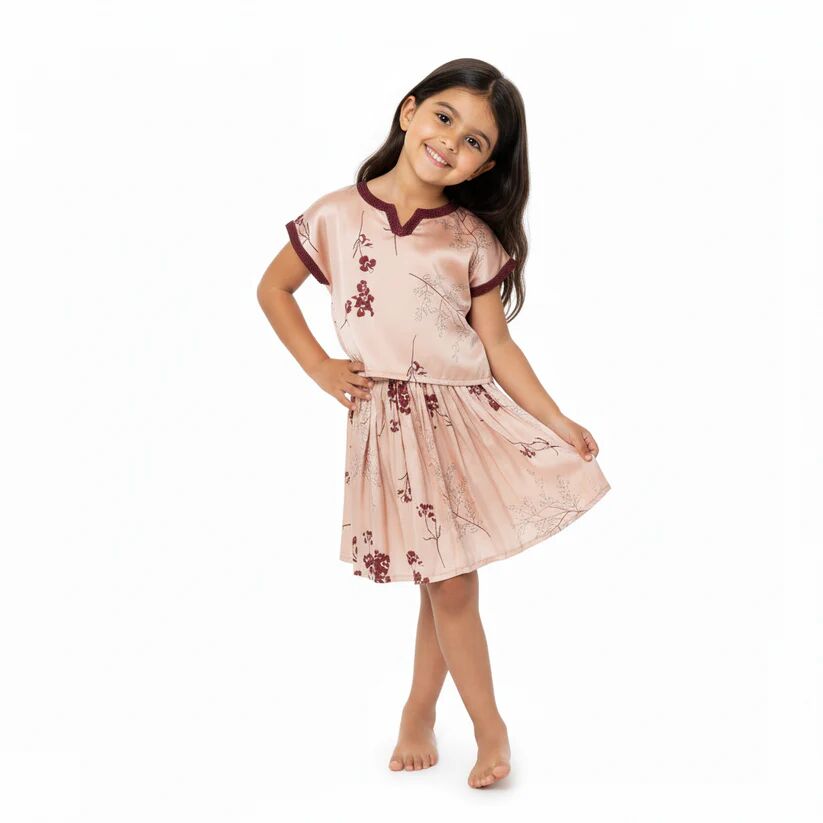 Ensemble en satin de soie