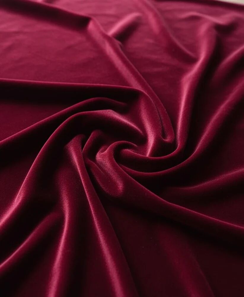 Caftan Impérial avec Manches en Velours - Grenat