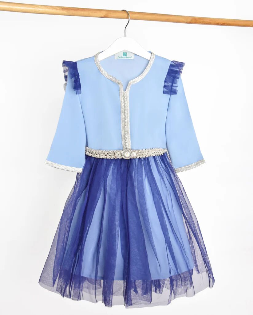 Caftan avec Manches en Crêpe de Chine en Soie