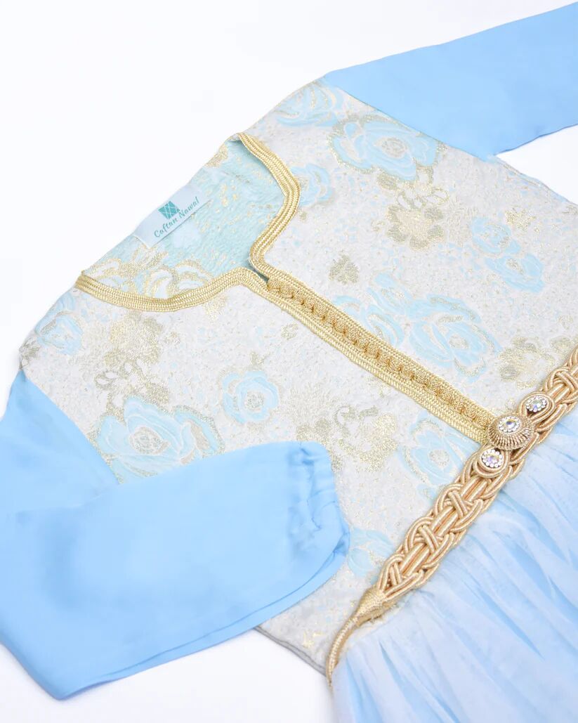 Caftan avec Manches en Brocart